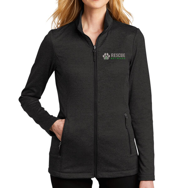 Port Authority Ladies Collective Striated Fleece Jacket - Embroidered Logo Thumbnail