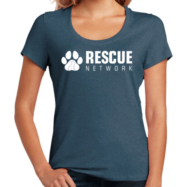 District Women's Flex Scoop Neck Tee - Printed Logo Thumbnail