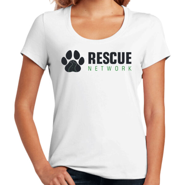 District Women's Flex Scoop Neck Tee - Printed Logo Thumbnail