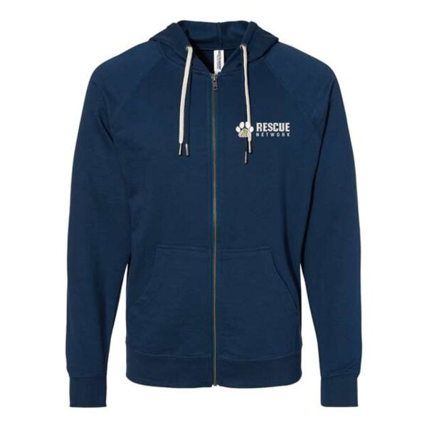 Independent Trading Co. - Icon Lightweight Loopback Terry Full-Zip Hooded Sweatshirt - Embroidered Logo Thumbnail